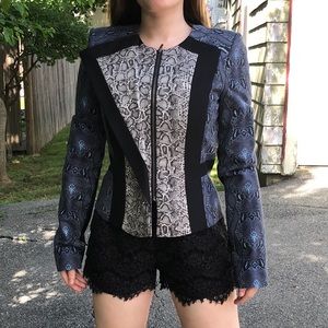 BCBGMaxAzria printed structured jacket